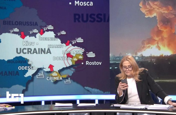 L’informazione con l’elmetto. È la Tv di guerra, bellezza! …E tu non puoi farci niente