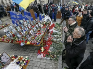 Una commemorazione del 2016 delle vittime di Maidan